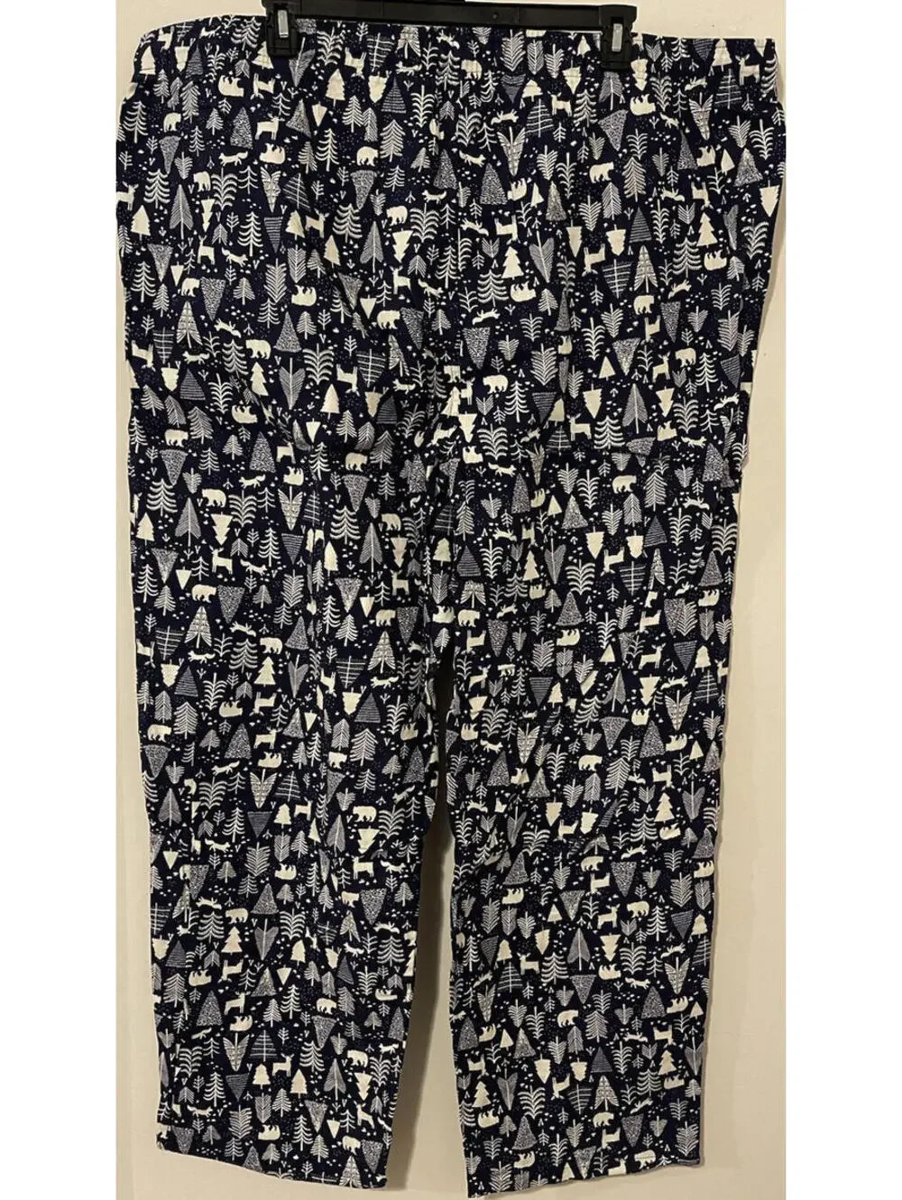 Old Navy Mens 4xl Tall Blue Nature Print Pull-On Cotton Pajama Pants NEW! A9